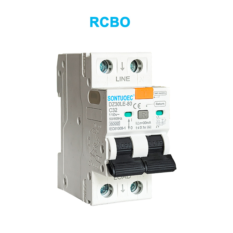 2KZ Ағымдағы ағып кететін ажыратқыш 6KA IEC61009.1Standard сапасы